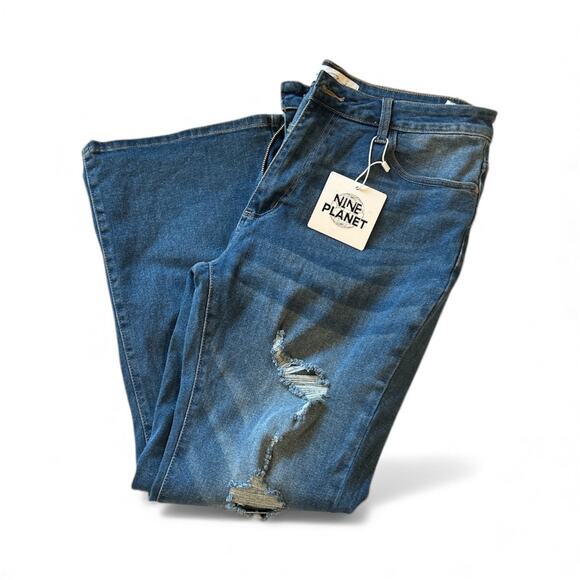 Nine Planet Womens JeanS Mid Rise Bootcut Flared - Size 14 - Picture 3 of 3